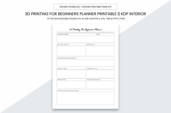 3D Printing for Beginners Planner: Your Ultimate Guide to Success