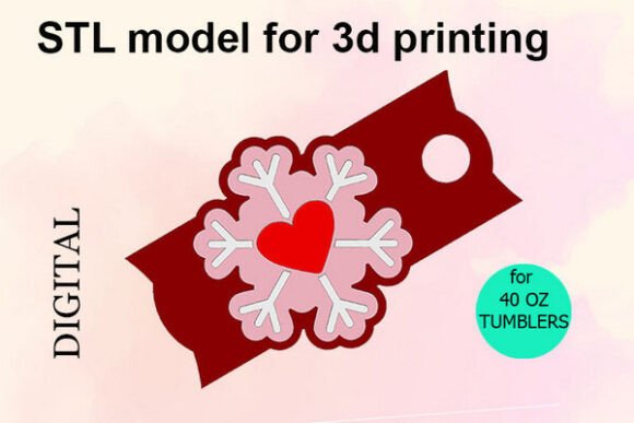 Christmas Snowflake 40OZ Tumbler STL: A Practical Asset for Festive 3D Printing