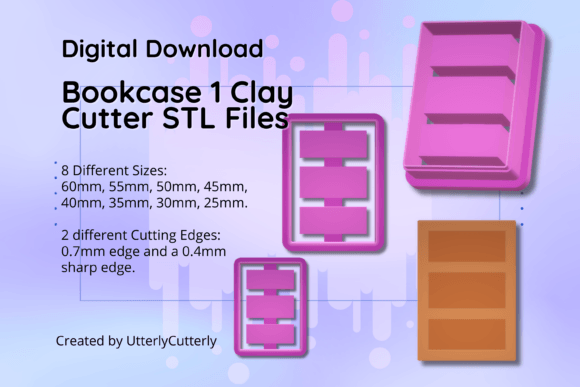 Clay Cutter STL File Bookcase 1- Boho Ea: Technical Specifications and Crafting Applications