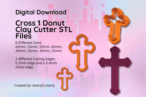 Clay Cutter STL File Cross 1- Christian: Digital Precision for Faith-Inspired Crafting