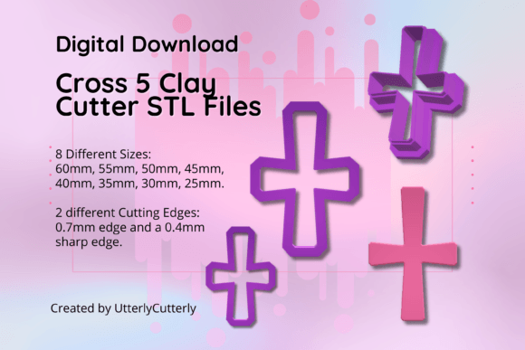 Clay Cutter STL File Cross 5- Christian: Integrating Digital Assets into Your Crafting Workflow