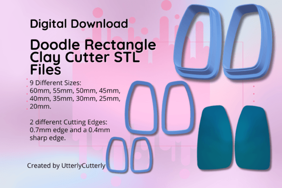 Clay Cutter STL File Doodle Rectangle- G: Integrating Digital Assets into Your Creative Workflow