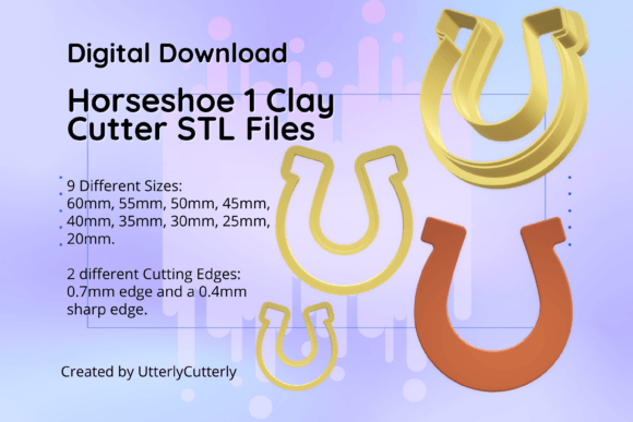 Clay Cutter STL File Horseshoe 1- Earrin: Technical Specifications and Creative Applications