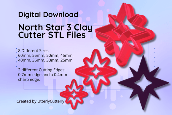 Clay Cutter STL File North Star 3 - Cele: Strategic Asset for Makers