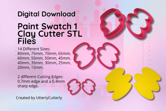 Clay Cutter STL File Paint Swatch 1- Abs Guide