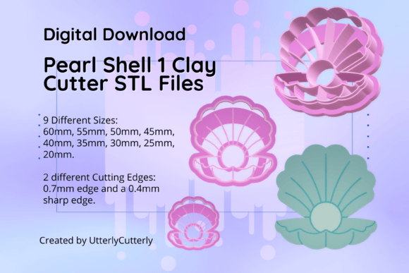 Clay Cutter STL File Pearl Seashell 1-E Guide
