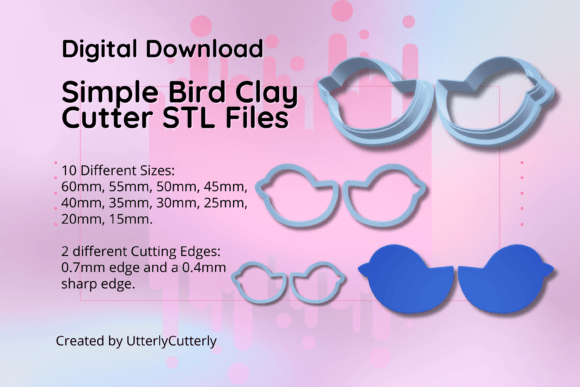 Clay Cutter STL File Simple Bird- Animal: A Practical Guide to Digital Downloads