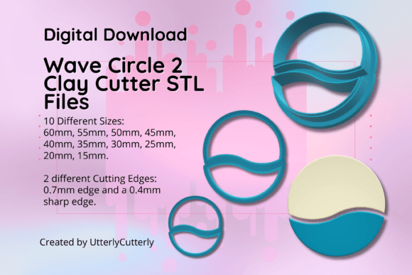 Clay Cutter STL File Wave Split Circle 2: Optimizing Your Digital Fabrication Workflow