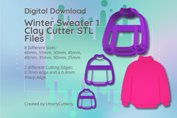 Clay Cutter STL File Winter Sweater Mod