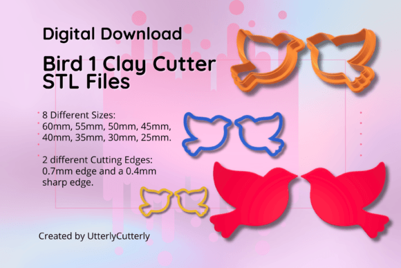 Discover Bird Clay Cutters in STL Format