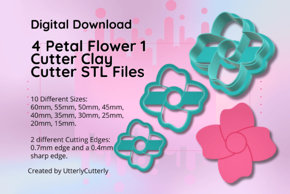 Discover the Versatile 4 Petal Flower Clay Cutter