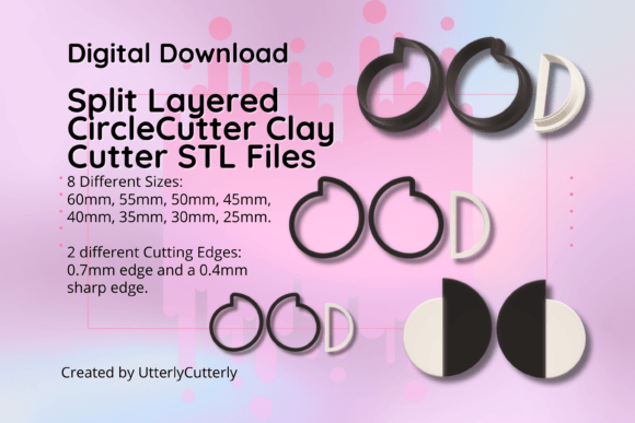 Discover the Versatile Clay Cutter STL File Layered Circle- Abs