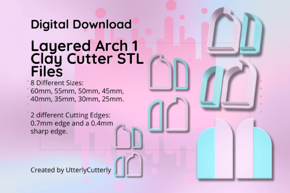 Discover the Versatile Layered Arch-Abstr STL File