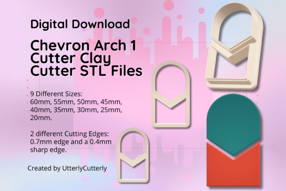 Discover the Versatility of the Clay Cutter STL File Chevron Arch Combo