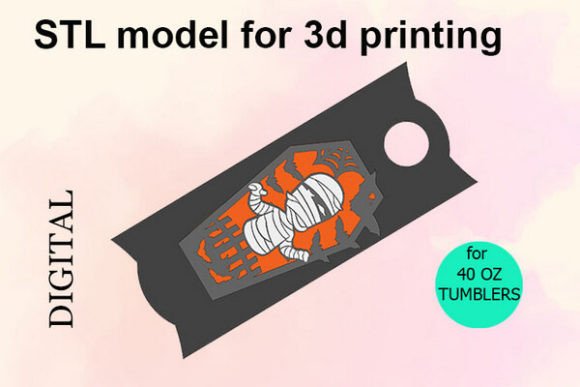 Evaluating the Halloween Mummy 40 OZ Tumbler STL File for 3D Printing
