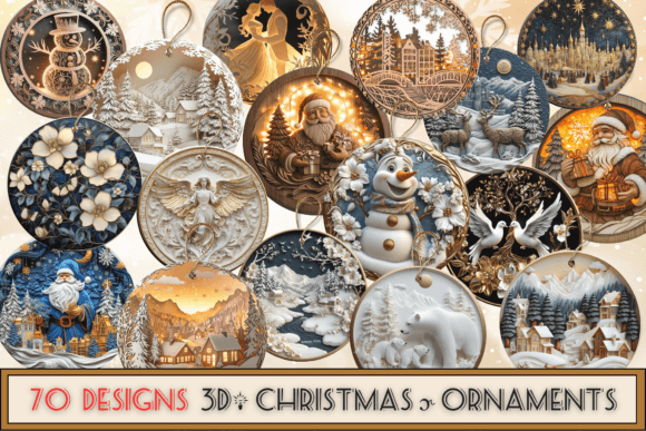 Explore 70 Unique 3D Christmas Ornaments