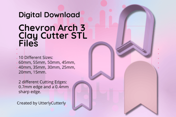 Explore Chevron Arch 3-Geo STL Cutters