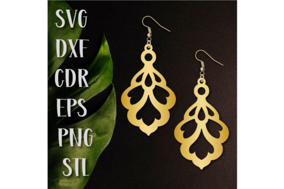 Explore Teardrop Earrings SVG for Laser Cutting
