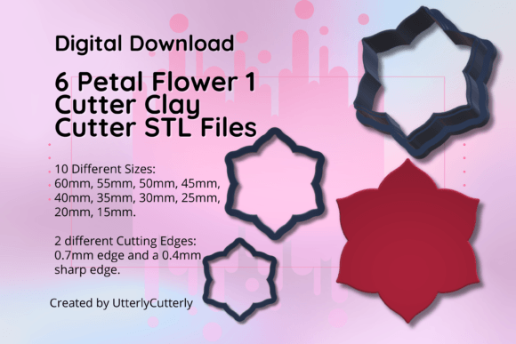 Explore the Versatile 6 Petal Flower Clay Cutter