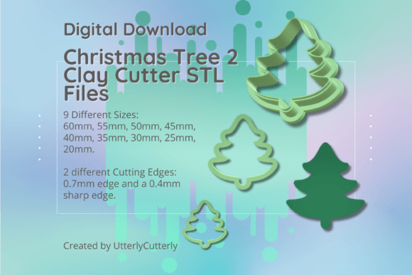 Explore the Versatile Clay Cutter STL File Christmas Tree 2- M