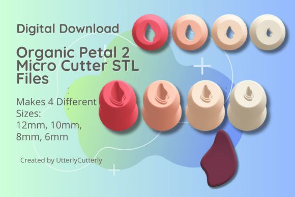 Explore the Versatility of Clay Cutter STL Files: Organic Petal 2 Mic and More