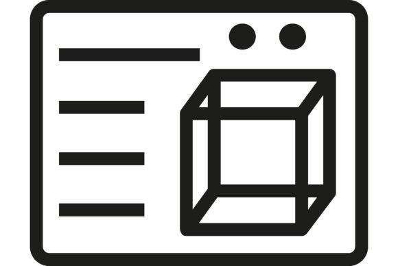 Exploring the 3D Object on Screen Line Icon: A Gateway to 3D Printing and Computer Modeling