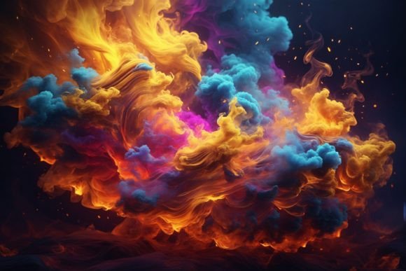 Exploring the Versatility of Neon Fire Smoke Backgrounds