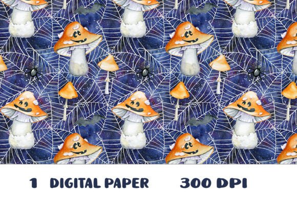 Halloween Mushroom Spider Ghouls: A Spooky and Versatile Design for Your Projects