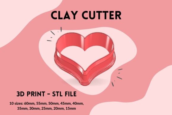 Heart Shape Clay Cutter STL: A Versatile Tool for Craft Enthusiasts