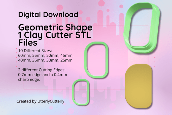 Mastering Polymer Clay and Baking with the Clay Cutter STL File Geometric Shape 1-