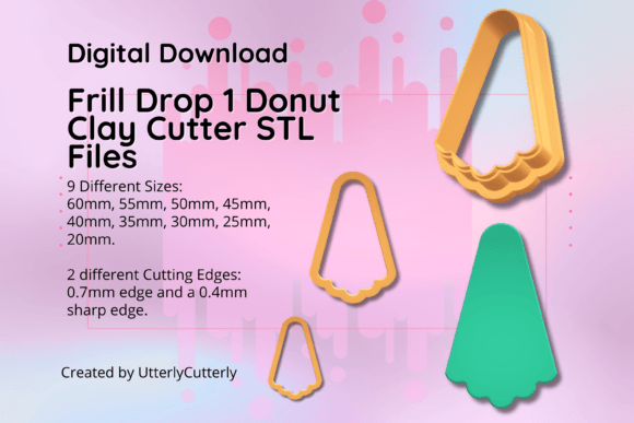 Mastering Polymer Clay and Cookie Crafting with the Frill Drop 1 STL File Collection