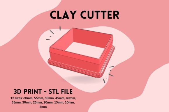 Square Clay Cutter 3D Print STL: Precision Tools for Modern Makers