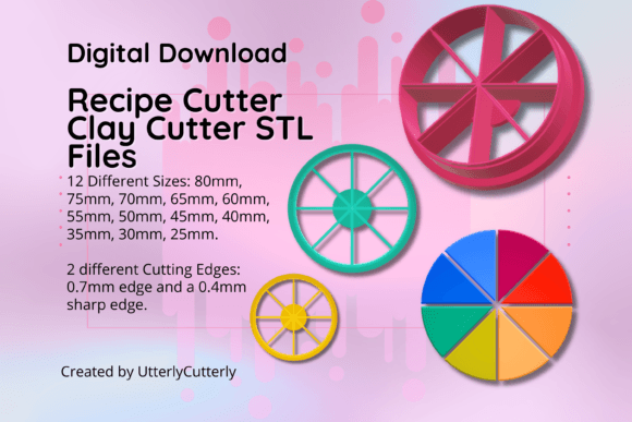 Unlock Your Creativity with the Clay Cutter STL File Recipe Cutter-Clay