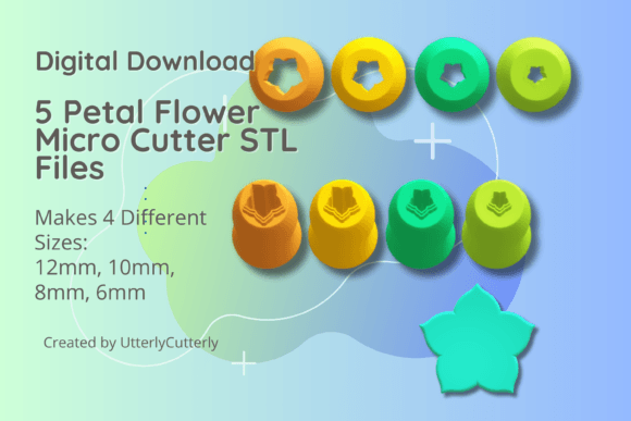 Unlocking Creativity with the 5 Petal Flower Micro Cutter STL File