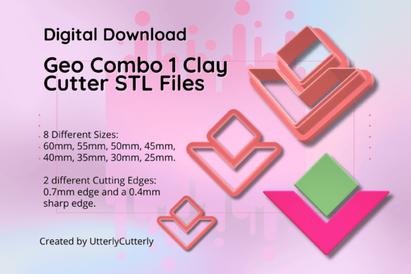 Unlocking Creativity with the Clay Cutter STL File Geo Combo 1- Geomet